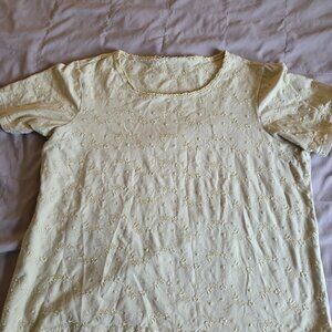 Yellow Embroided Top Size 2XL